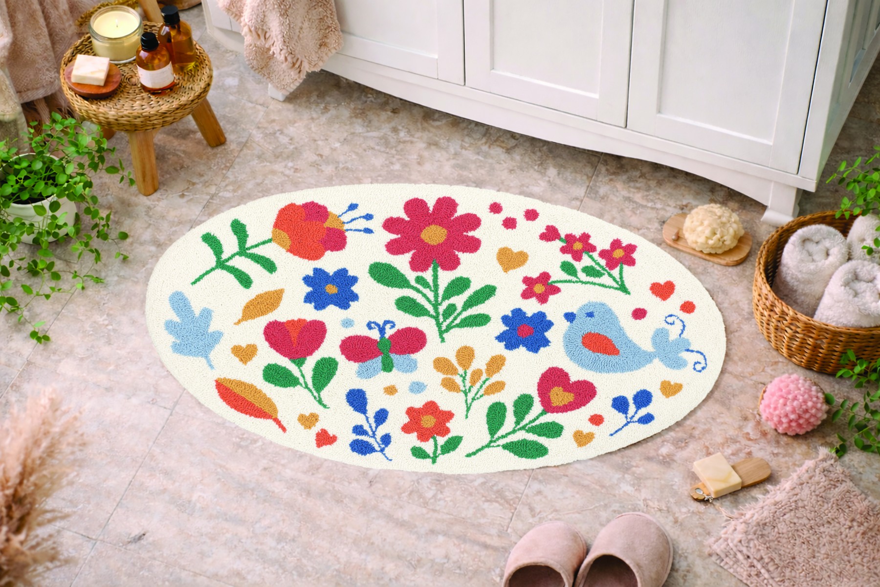 Punch Nakışı Paspas Kiti